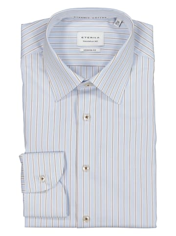 Eterna Koszula - Modern fit - w kolorze błękitno-białym