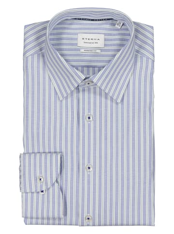 Eterna Koszula - Modern fit - w kolorze niebiesko-białym