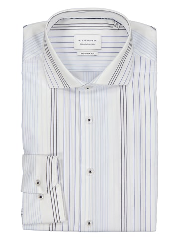 Eterna Koszula - Modern fit - w kolorze niebiesko-kremowym