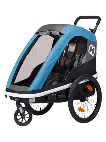Hamax Multifunktionsanhänger "Avenida One" in Schwarz/ Blau