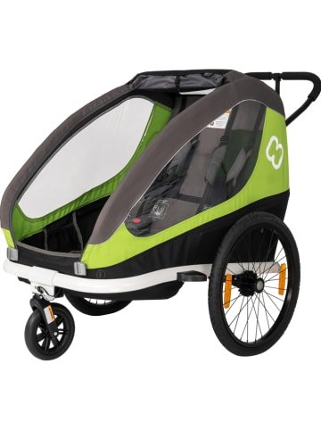 Hamax Przyczepka sportowa 2w1 "Traveller" w kolorze szaro-zielonym