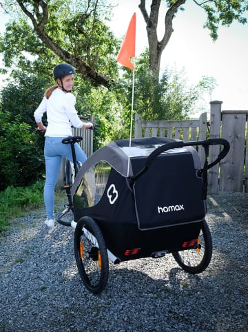 Hamax Przyczepka sportowa 2w1 "Traveller" w kolorze szaro-czarnym