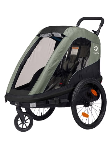 Hamax Multifunktionsanhänger "Avenida One" in Schwarz/ Khaki