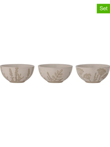 Bloomingville 3er-Set: Schalen ''Primrose'' in Beige - 250 ml