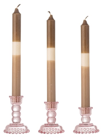 Bloomingville 3er-Set: Kerzenhalter ''Delphia'' in Rosa