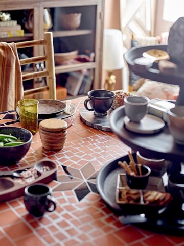 Bloomingville Kubek "Linne" w kolorze brązowym - 255 ml