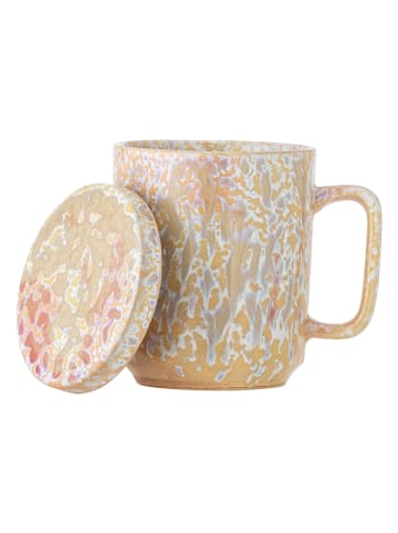 Bloomingville 3tlg. Set: Teetasse "Yuma" in Beige/ Weiß - 250 ml