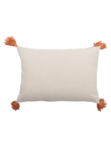 Bloomingville Kissen "Lanzo" in Beige/ Grau - (L)50 x (B)35 cm