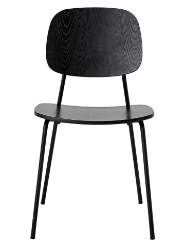 Bloomingville Eetkamerstoel "Monza" zwart - (B)45 x (H)83 x (D)52 cm