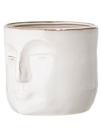 Bloomingville Bloempot "Ignacia" wit - (B)18 x (H)15,5 x (D)16,5 cm