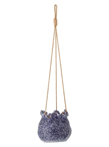 Bloomingville Bloempot "Lottie" blauw - (H)16 x Ø 17 cm