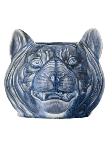 Creative Collection Doniczka "Abner" w kolorze niebieskim - 17 x 14 x 16,5 cm