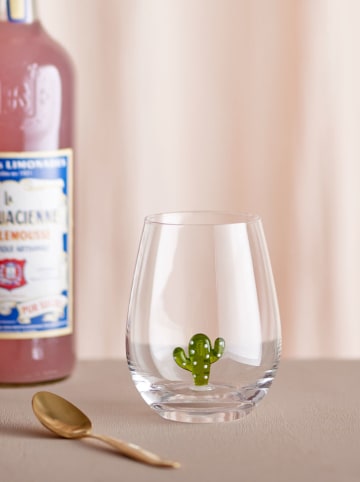 Bloomingville Drinkglas "Misa" transparant/groen - 560 ml