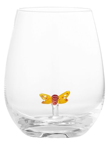 Bloomingville Trinkglas "Misa" in Transparent/ Gelb - 560 ml