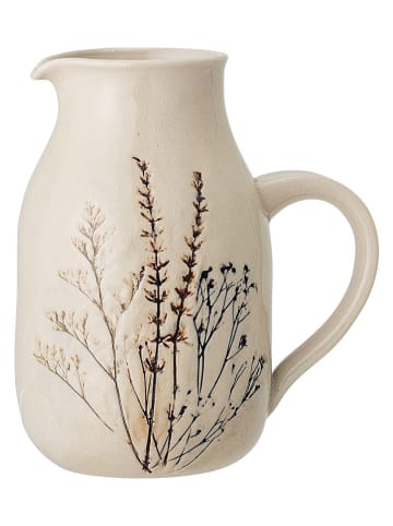 Bloomingville Krug "Bea" in Creme/ Schwarz  - (H)19,5 x Ø 12 cm 