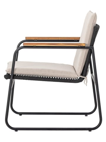 Bloomingville Loungesessel "Hampton" in Beige/ Schwarz - (B)65 x (H)76 x (T)68 cm