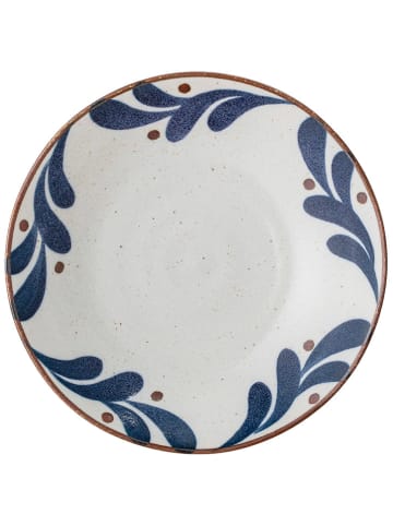 Bloomingville Suppenteller "Camellia" in Blau/ Weiß - Ø 22 cm