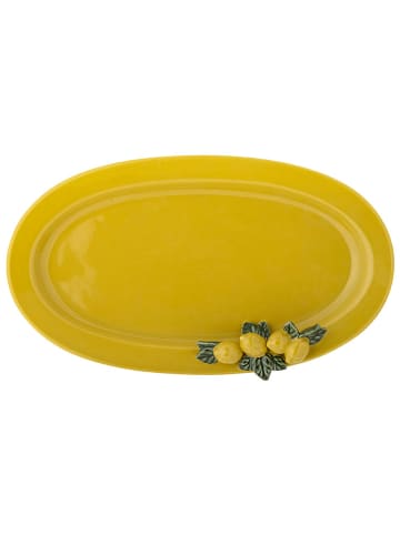 Bloomingville Servierteller "Limone" in Gelb - (B)36 x (H)21 x (T)5 cm