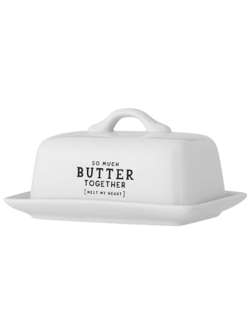 Bloomingville Butterdose "Wendy" in Weiß - (B)17 x (H)9 x (T)11,5 cm