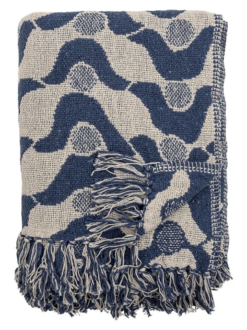 Creative Collection Woondeken ''Santena'' blauw/beige - (L)160 x (B)130 cm