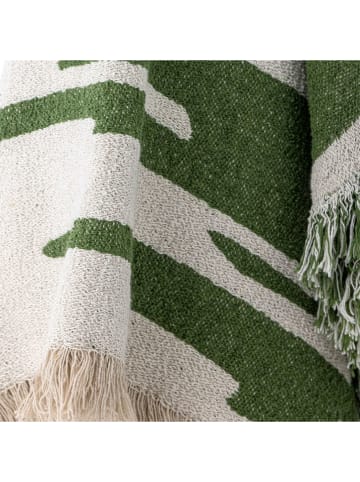 Bloomingville Woondeken ''Haxby'' crème/kaki - (L)160 x (B)130 cm