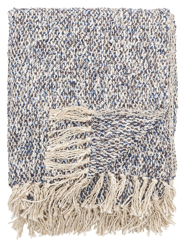 Creative Collection Koc "Ocean" w kolorze niebiesko-kremowym - 160 x 130 cm