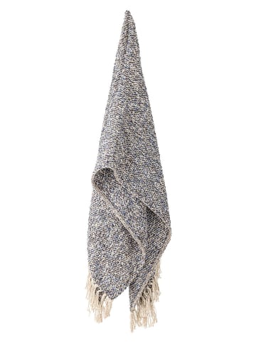 Creative Collection Wohndecke ''Ocean'' in Blau/ Creme - (L)160 x (B)130 cm