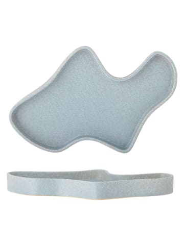 Bloomingville Dekotablett "Lakey" in Hellblau - (L)32 x (B)21,5 cm