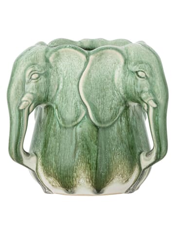Bloomingville Vase "Pontus" in Grün - (H)15,5 x Ø 15,5 cm