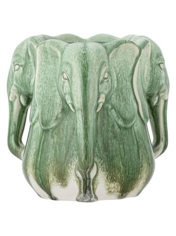 Bloomingville Vase "Pontus" in Grün - (H)15,5 x Ø 15,5 cm