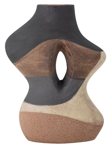 Bloomingville Wazon "Vica" w kolorze beżowo-brązowym - 19,5 x 27 x 11,5 cm