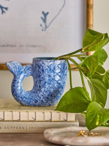 Creative Collection Vase "Ariella" in Blau - (B)15 x (H)12 x (T)9,5 cm