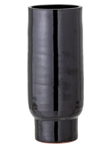 Bloomingville Vase "Vefa" in Schwarz/ Beige - (H)28,5 x Ø 11,5 cm