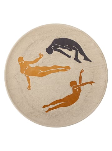 Bloomingville Wanddekoration "Harlow" in Beige/ Bunt - Ø 40 cm