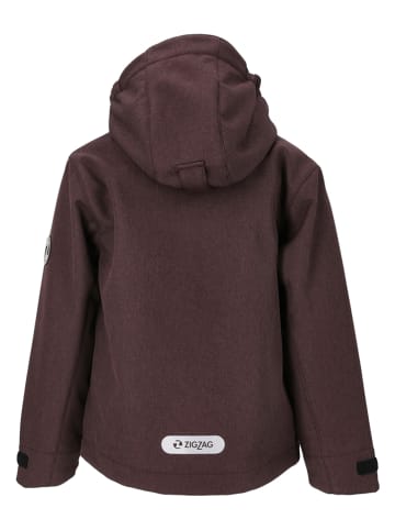 Zigzag Kurtka softshellowa "Manon" w kolorze brązowym