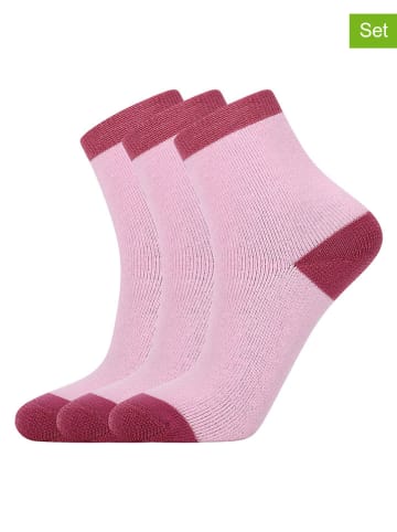 Zigzag 3er Set: Ski-/ Snowboardsocken "Lime" in Rosa