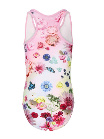 Zigzag Strój kąpielowy "Paradise" w kolorze jasnoróżowo-białym ze wzorem