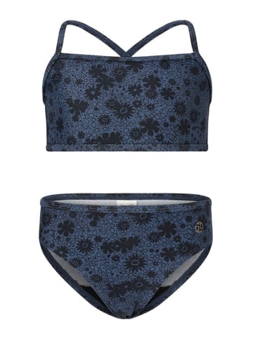 Zigzag Bikini "Roxanne" in Dunkelblau/ Schwarz