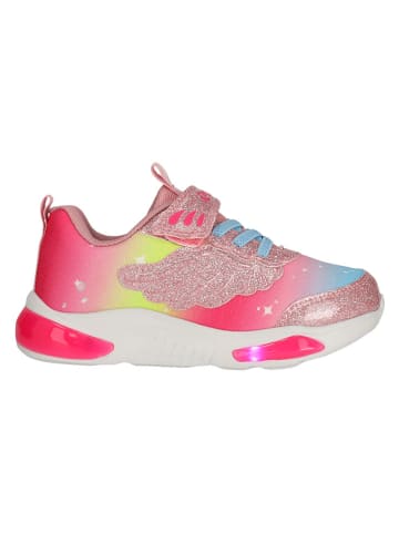 Zigzag Sneakersy "Hori" w kolorze jasnoróżowym ze wzorem