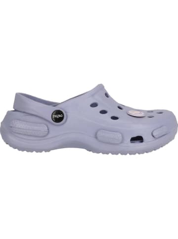 Zigzag Clogs in Grau