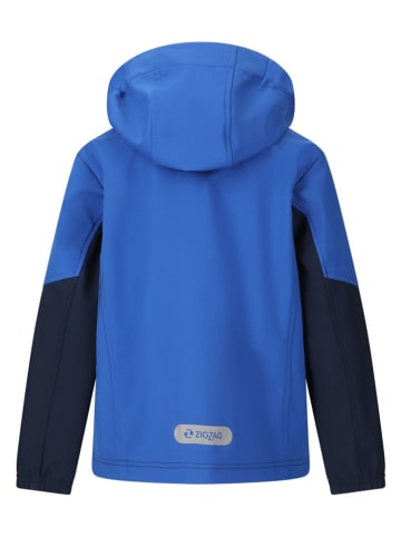 Zigzag Softshelljas "W-PRO 8000" blauw