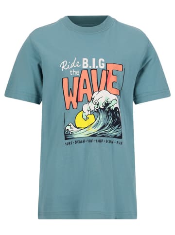 Zigzag Koszulka "Sunar" w kolorze turkusowym