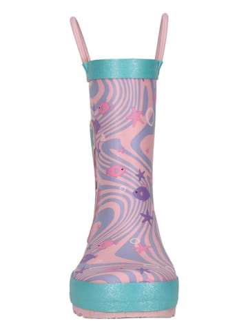 Zigzag Gummistiefel in Rosa/ Hellblau