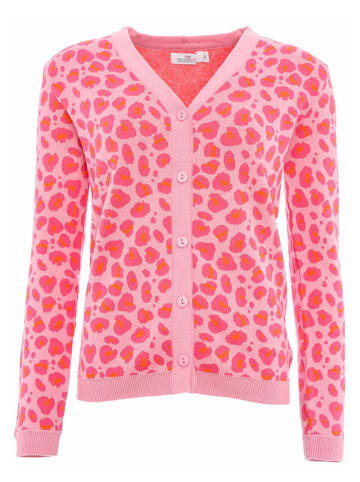 Zwillingsherz Cardigan "Gestrickter-Leo" in Rosa