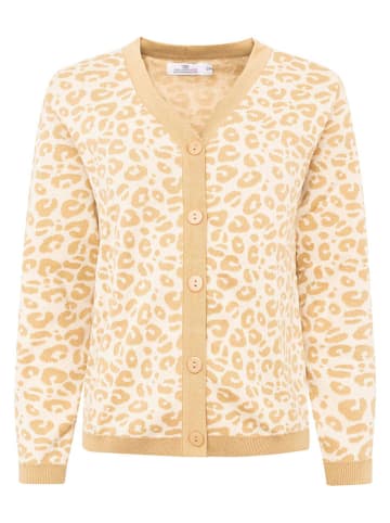 Zwillingsherz Cardigan" gestrickter Leo " in Beige
