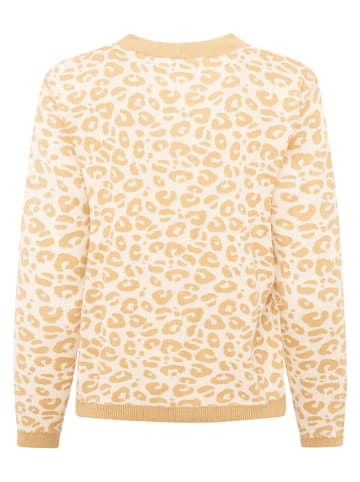 Zwillingsherz Cardigan" gestrickter Leo " in Beige
