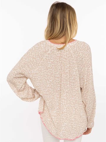 Zwillingsherz Bluzka "Wilder Leo" w kolorze beżowym