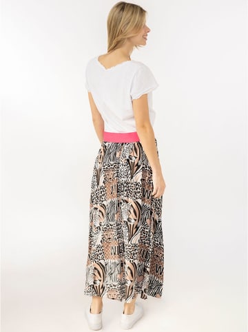 Zwillingsherz Rok "Wild Animal" beige/lichtbruin