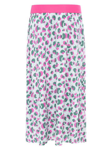 Zwillingsherz Spódnica "Colourful Leo" w kolorze białym