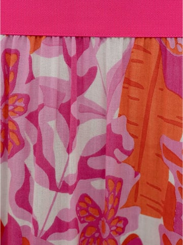 Zwillingsherz Rok "Tropical Vibes" roze/oranje